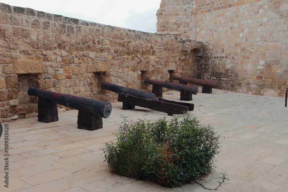 In medieval fortress. Larnaca, Cyprus In medieval fortress. Larnaca, Cyprus