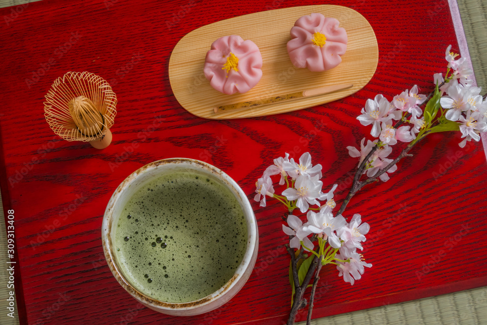 抹茶と和菓子　Matcha and Japanese sweets