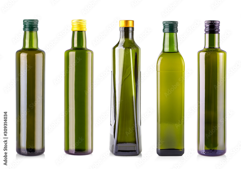 bottle of olive oil isolated on a white background bottle of olive oil isolated on a white background