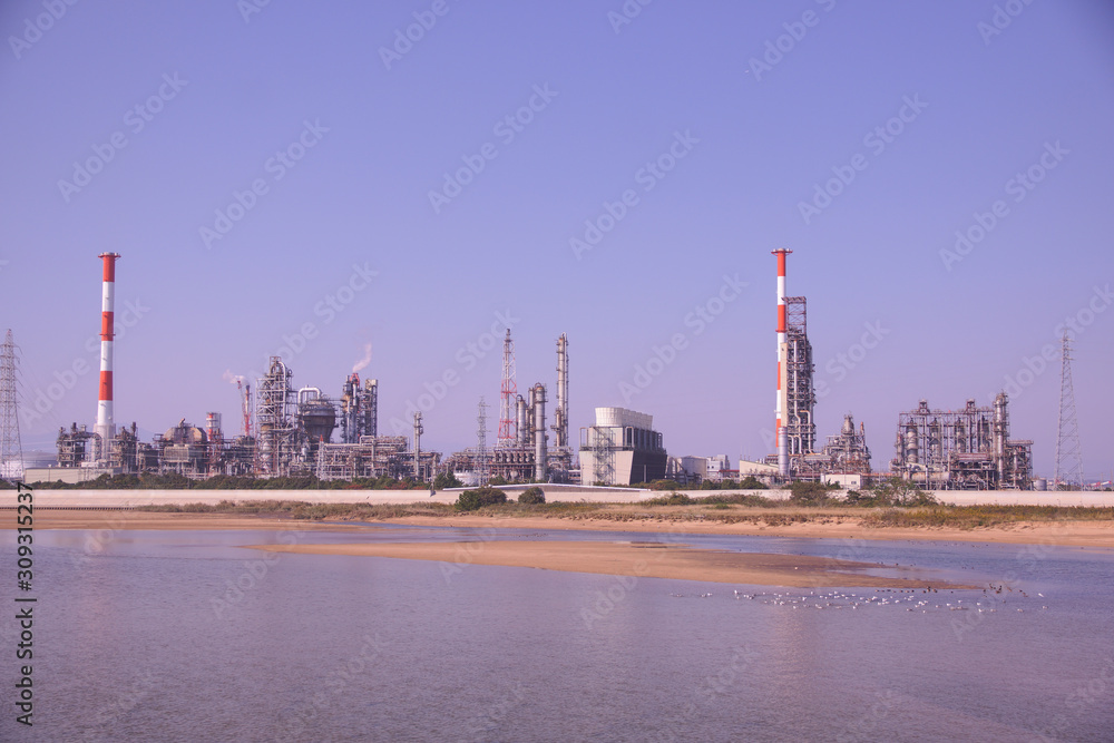 Fototapeta premium Factory area in Japan