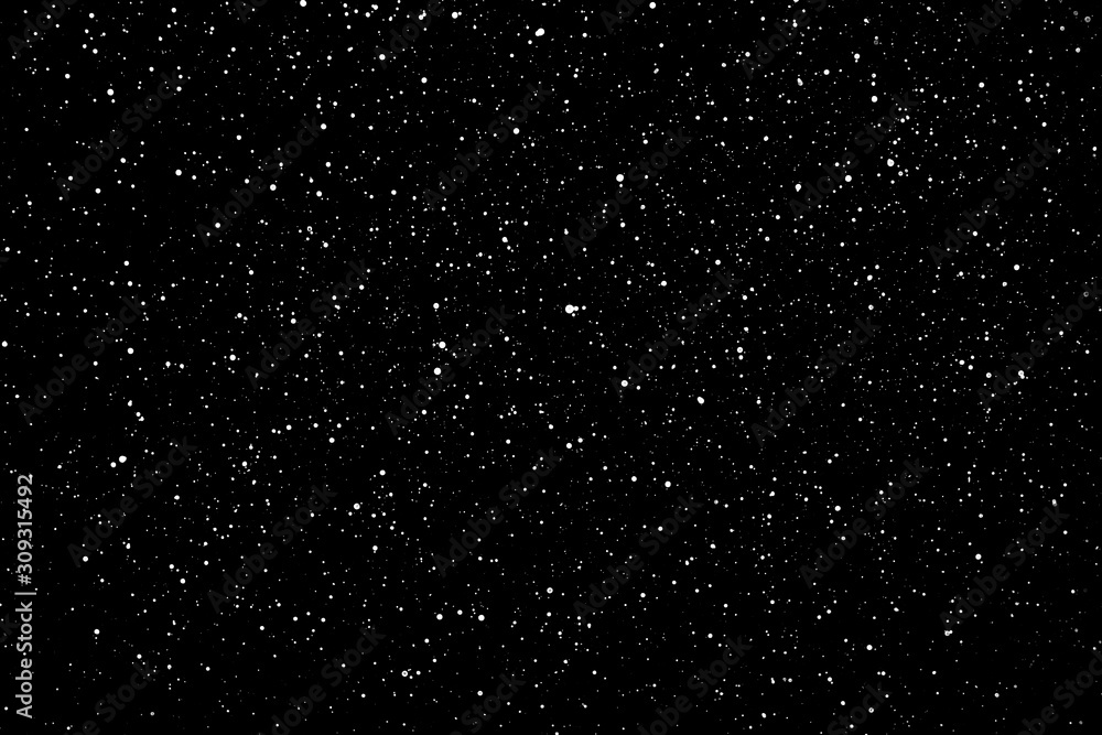 Chaotic white star bokeh on a isolated black background. falling blurry bokeh snow overlay, starry sky. white spots on black background, white drops and spots. abstraction. Chaotic white star bokeh on a isolated black background. falling blurry bokeh snow overlay, starry sky. white spots on black background, white drops and spots. abstraction.