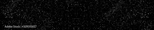 Chaotic white star bokeh on a isolated black background. falling blurry bokeh snow overlay  starry sky. white spots on black background  white drops and spots. abstraction.