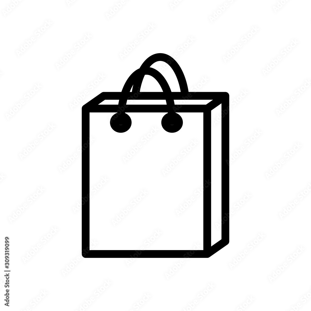 Shopping Bag Icon Vector Simple Design Shopping Bag Icon Vector Simple Design