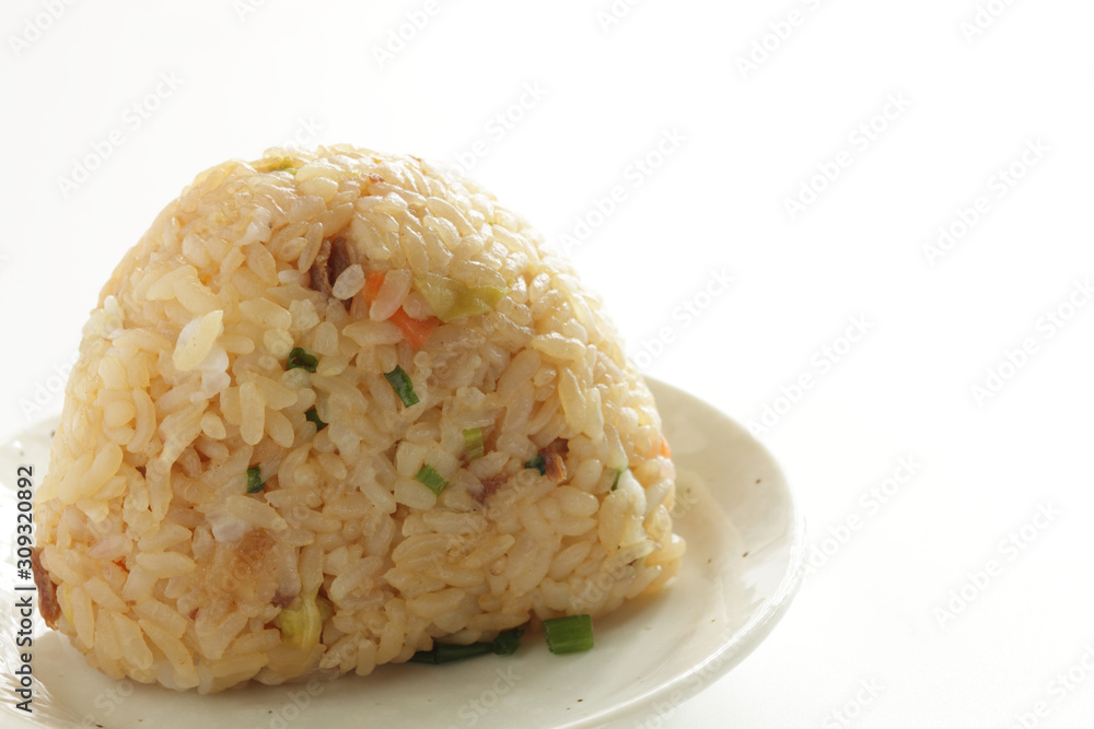 Japanese food, Mixed rice and soy sauce rice ball Japanese food, Mixed rice and soy sauce rice ball