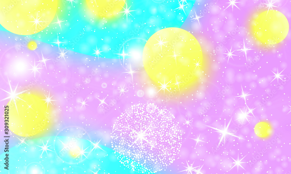 Unicorn rainbow. Vector. Fantasy universe Unicorn rainbow. Vector. Fantasy universe