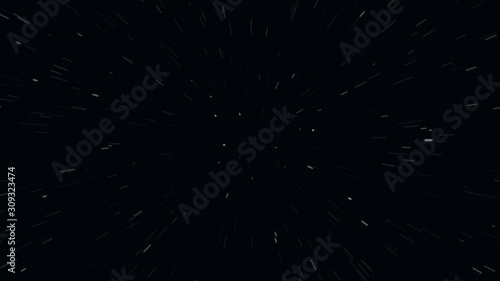 Realistic Star planet zoom in motion effect, outa space animation.  photo