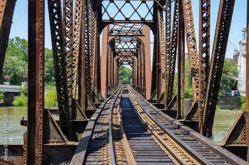 Iron Structure Railroad Bridge