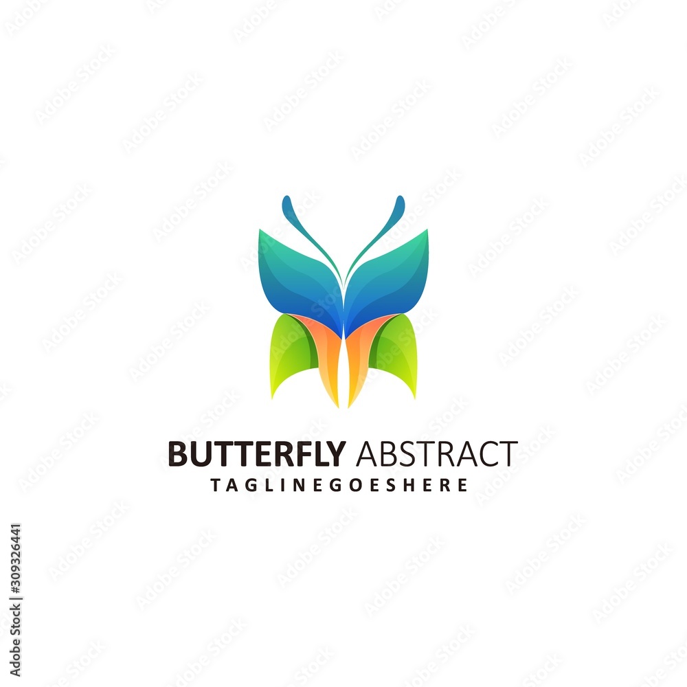 Abstract Butterfly Illustration Vector Template Abstract Butterfly Illustration Vector Template