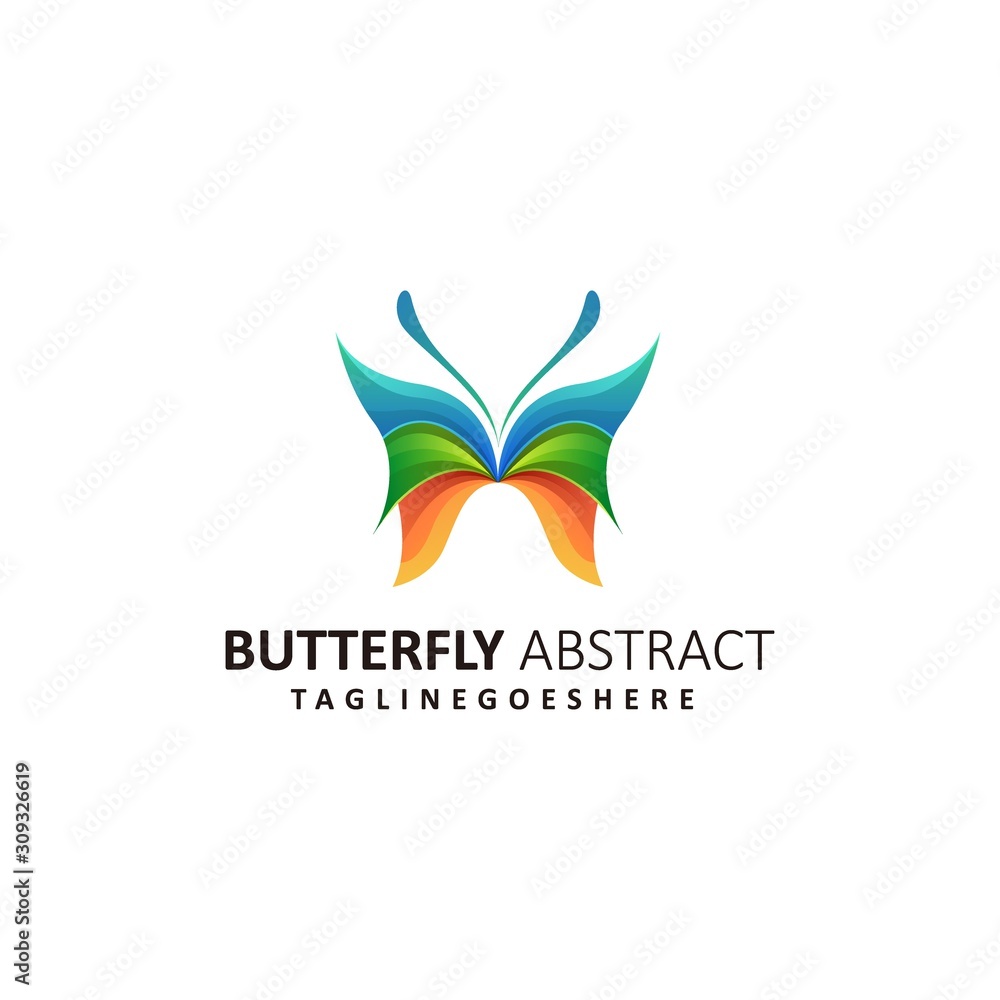 Abstract Butterfly Illustration Vector Template Abstract Butterfly Illustration Vector Template