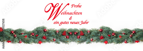 Frohe Weihnachten und ein gutes neues Jahr, Weihnachtskarte als Banner