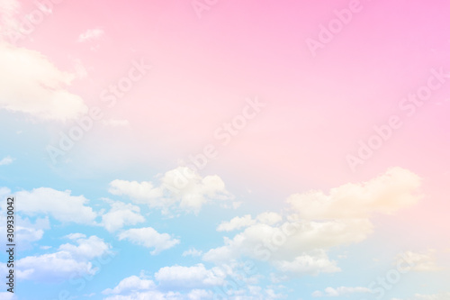 Sky and cloud background with a pastel colored © Takorn