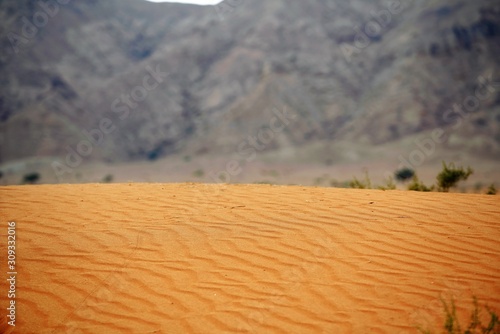 sandy ripples and dunes in the desert al ain uae