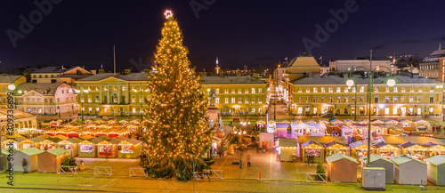 Helsinki Christmas Market On Senate Square ,Finland