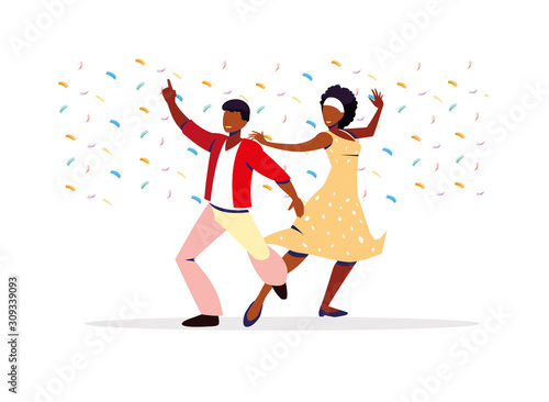 couple of people in dance pose, party, dance club