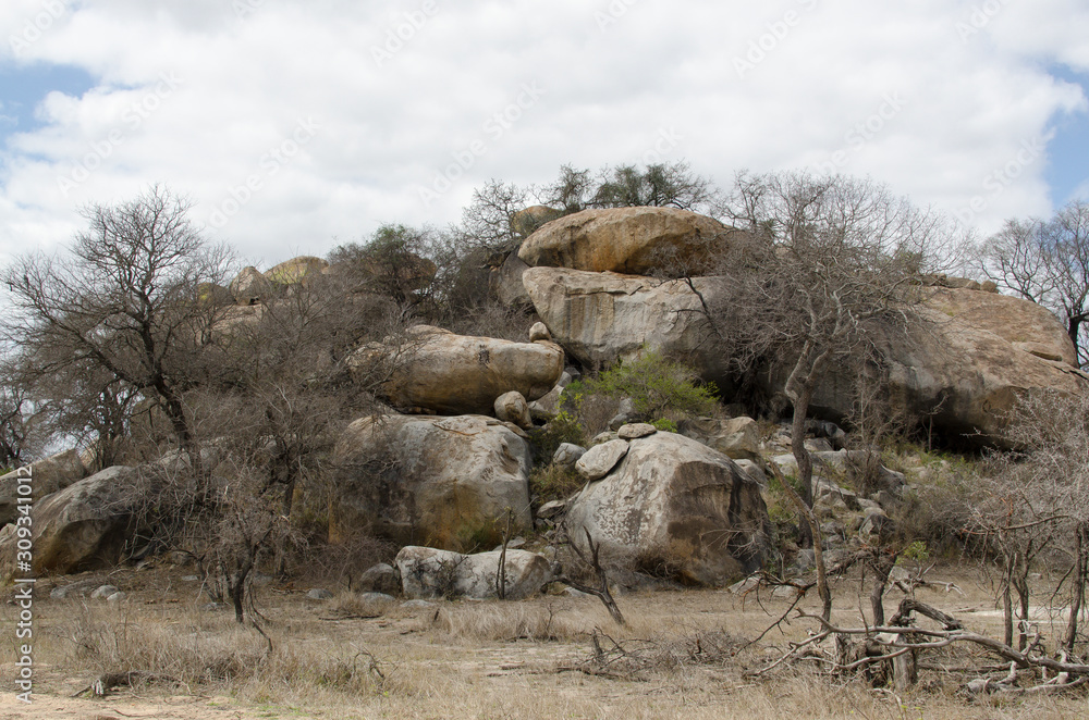 Rochers , Parc national Kruger, Afrique du Sud