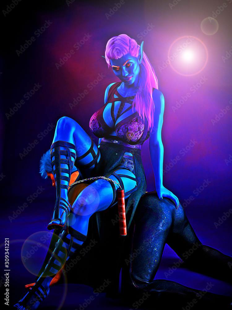 Naklejka premium Dark Elf