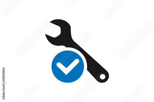 Repair complete icon,Repair tool icon vector illustration