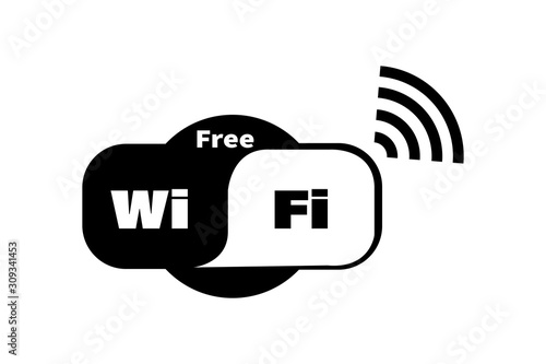Free WiFi icon vector illustration