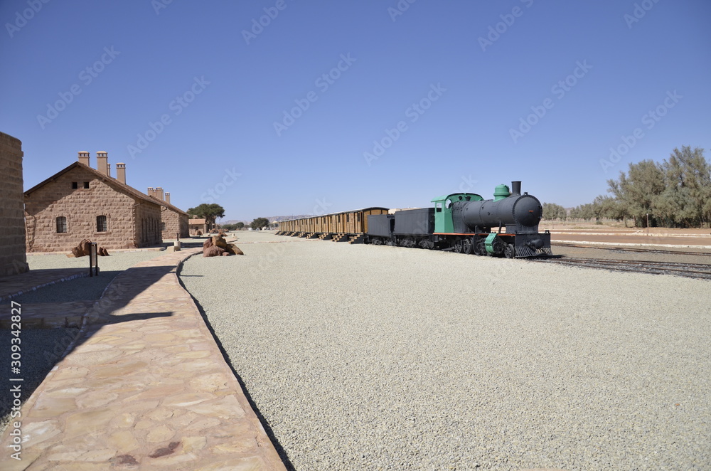 Al Ula Hijaz Railway Station, in Madain Saleh World Heritage, Al Ula, Medinah Province, Saudi Arabia