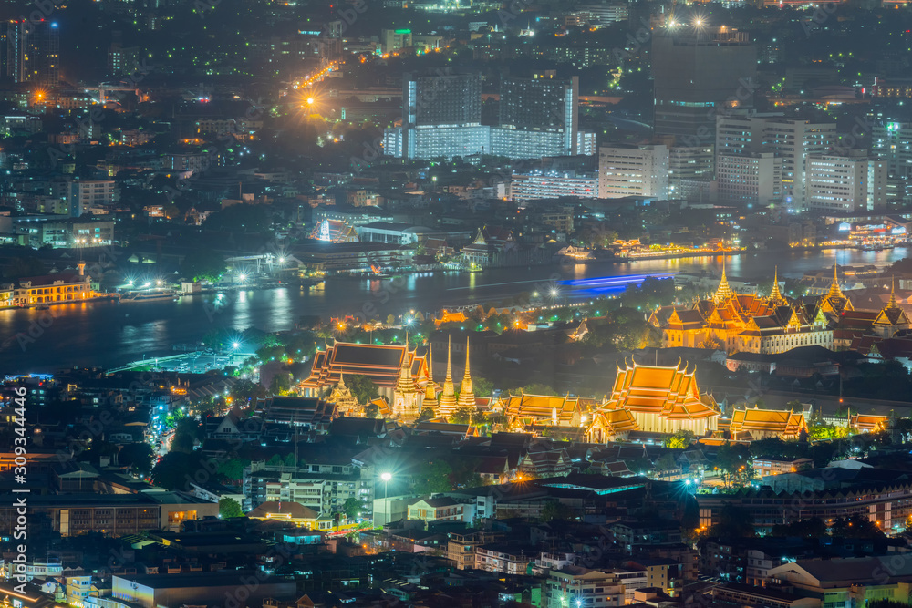 Fototapeta premium City of Bangkok where is the capital city of Thailand