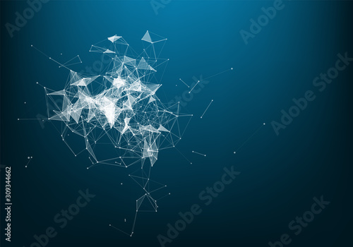 Abstract Internet connection and technology graphic design.