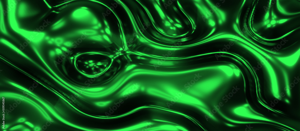 green liquid abstract organic form background, wallpaper 4k resolution  Stock Illustration | Adobe Stock