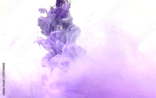 Violet abstract background. Stylish modern purple background. Watercolor ink