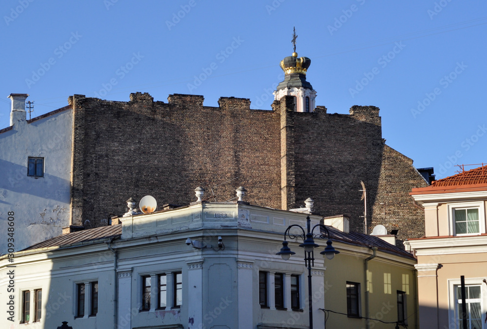 Old architecture of Vilnius. Lithuania
