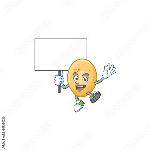 Potato cute cartoon character style bring board