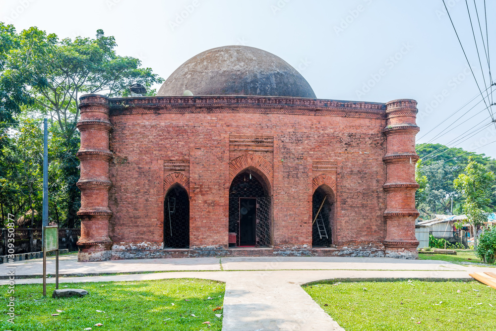 View at the Singair Mosque in Bagerhat - Bangladesh