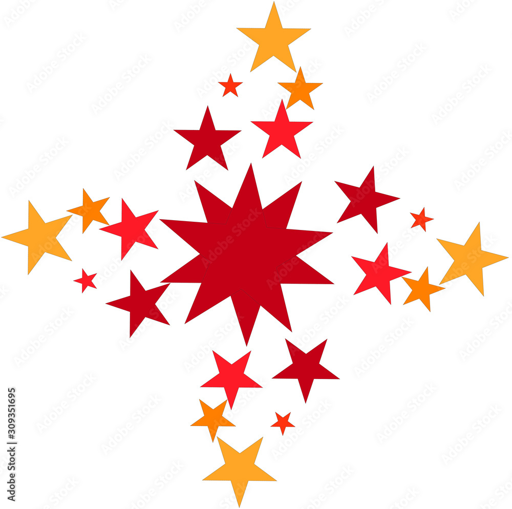 abstract background with stars