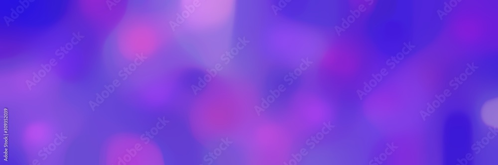 soft blurred horizontal background with blue violet, medium orchid and medium blue colors and space for text