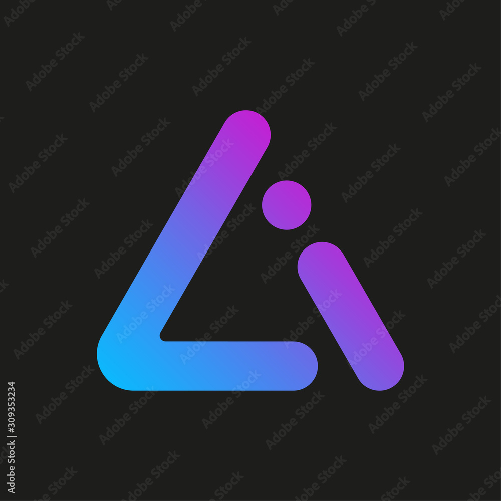 Letter AI logo icon design template elements. EPS 10 Letter AI logo icon design template elements. EPS 10