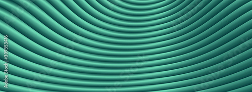 Turquoise abstract gradient zig zag background with lines. Fabric waves vortex print.