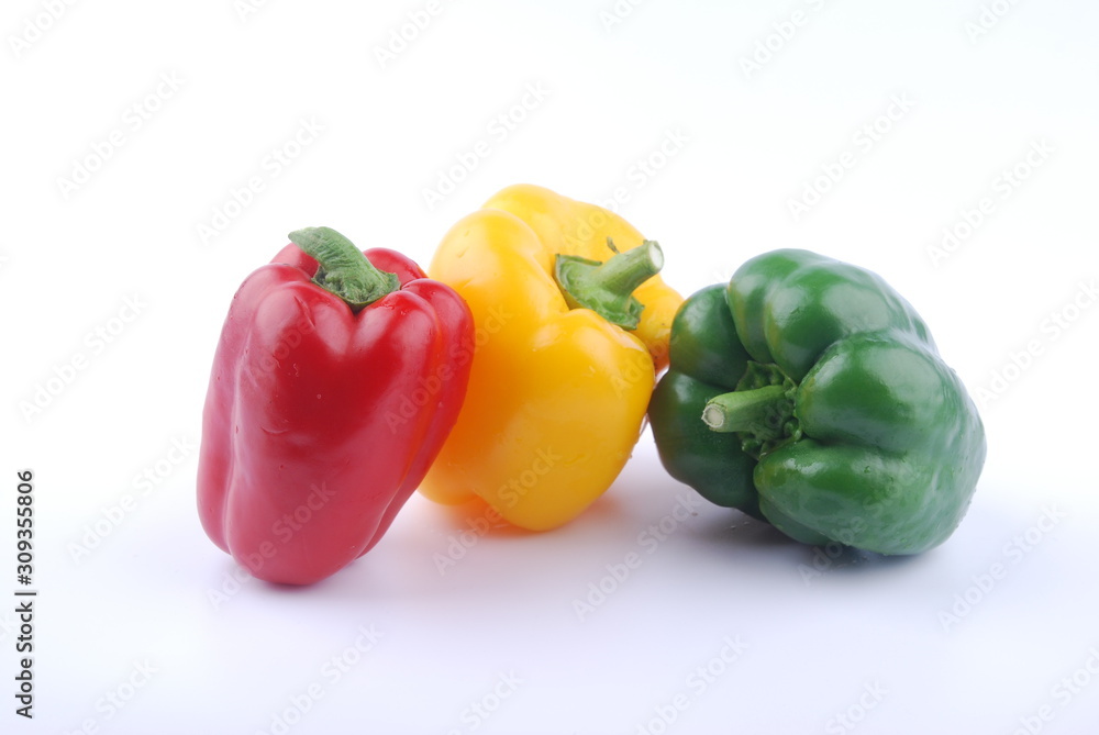 Bell pepper isolated on white background Bell pepper isolated on white background