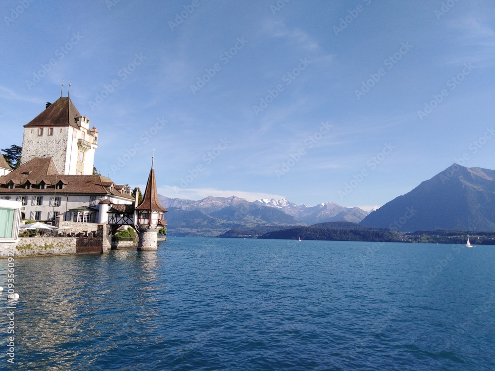 Switzerland Lake geneva sunny weather