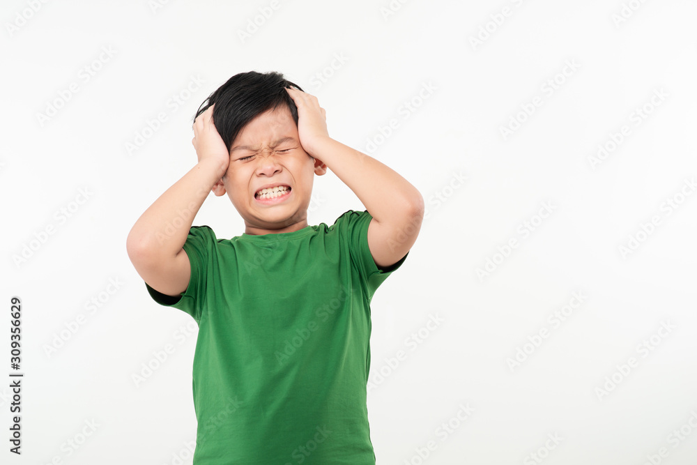 Portrait of beautiful little boy isolated on white Portrait of beautiful little boy isolated on white