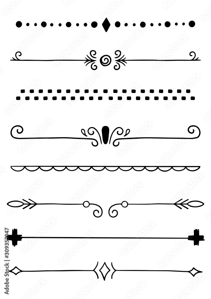 0010 Hand Drawn Dividers