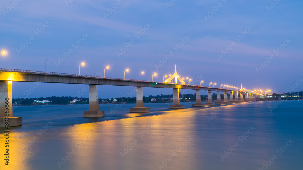 Obraz premium Second Thai–Lao Friendship Bridge in Mukdahan