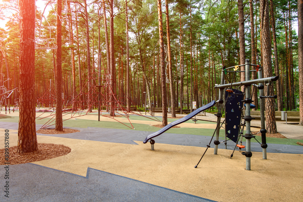 Fototapeta premium Playground colorful big toy for children or garden play ground out side