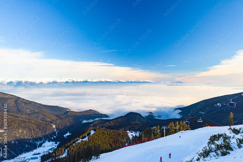 winter landscape mountain forest snow winter landscape mountain forest snow