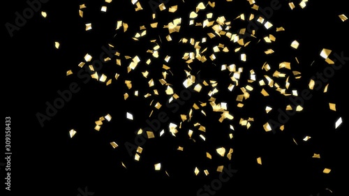 紙吹雪 キラキラ シンプル 1 動画素材 Fu Non