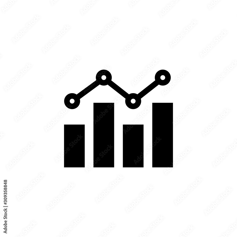 business graph logo icon template, chart vector element business graph logo icon template, chart vector element