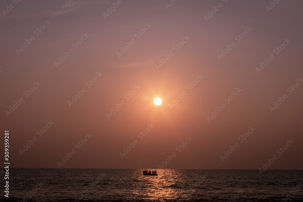 sunset of Chavakkad Beach - Kerala