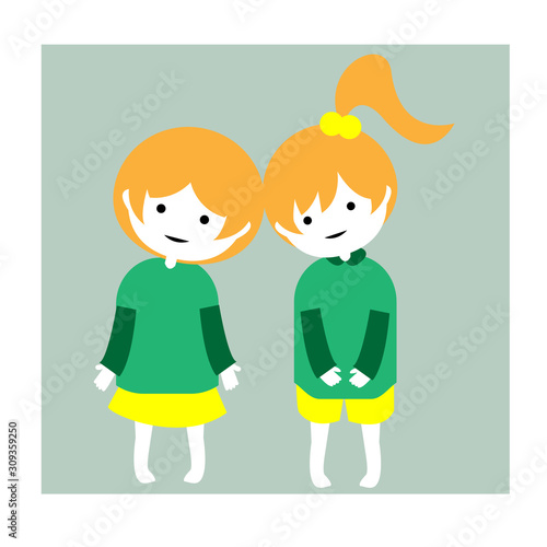 仲良し女の子二人