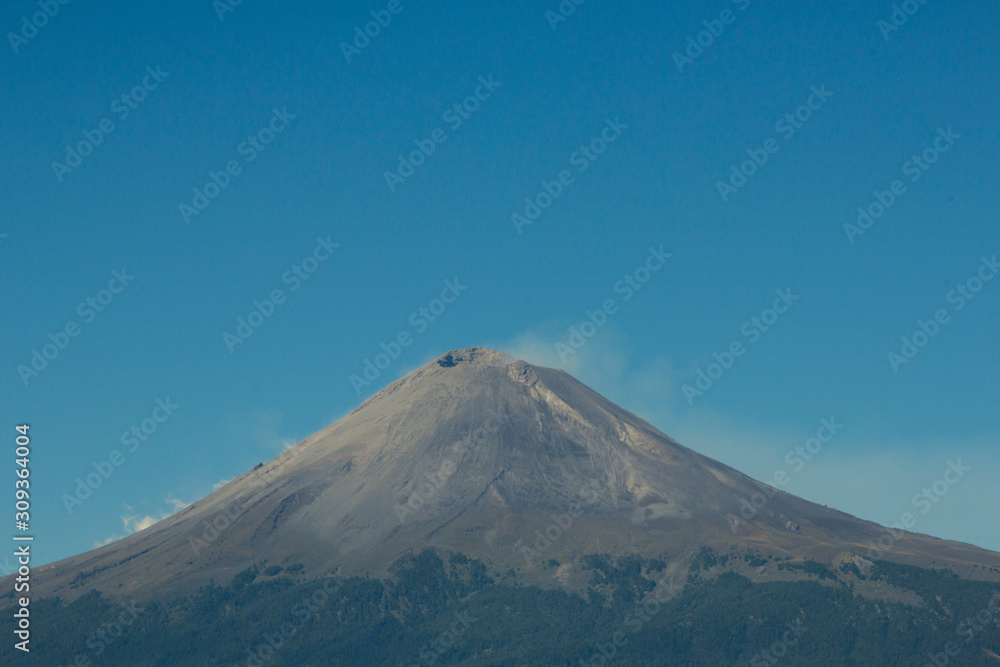 Active volcano Popocatepetl, Puebla mexico