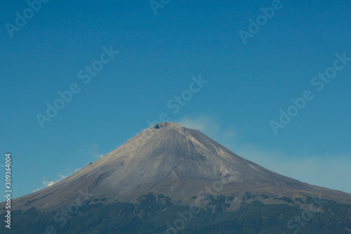 Active volcano Popocatepetl, Puebla mexico