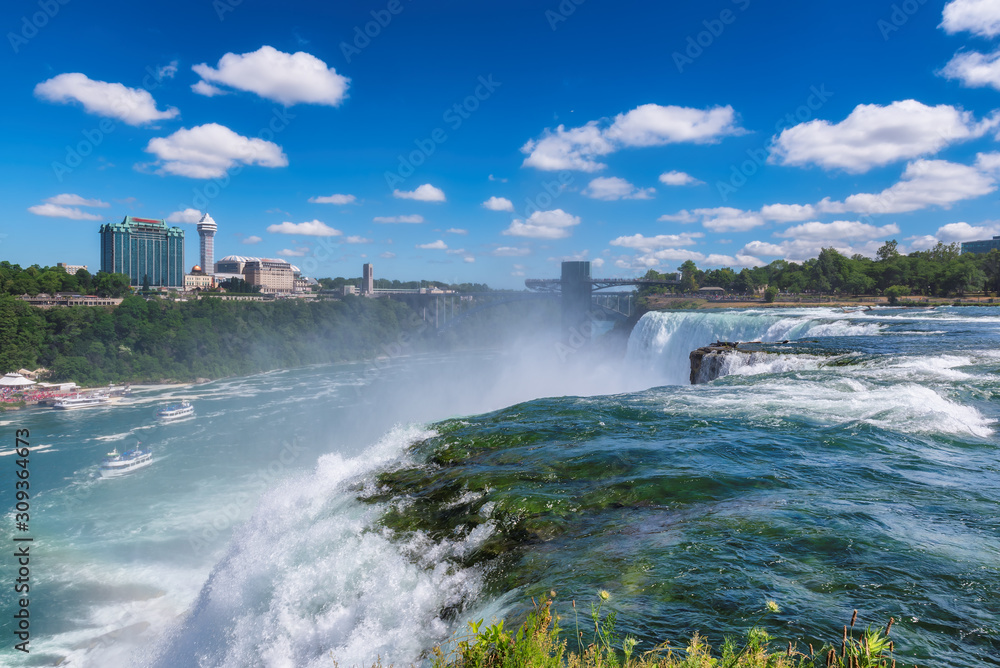 Niagara falls at sunny summer day