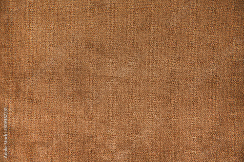 texture of plush brown fabric