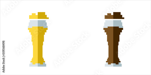 glass of beer icon isolated illustration.symbol for website design